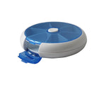 1X 7 Day Round Pill Box Medicine Tablet Storage Vitamin Dispenser Holder OZ