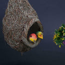Simulation Straw Cute Bird Nest Garden Hanging Decoration Bird House