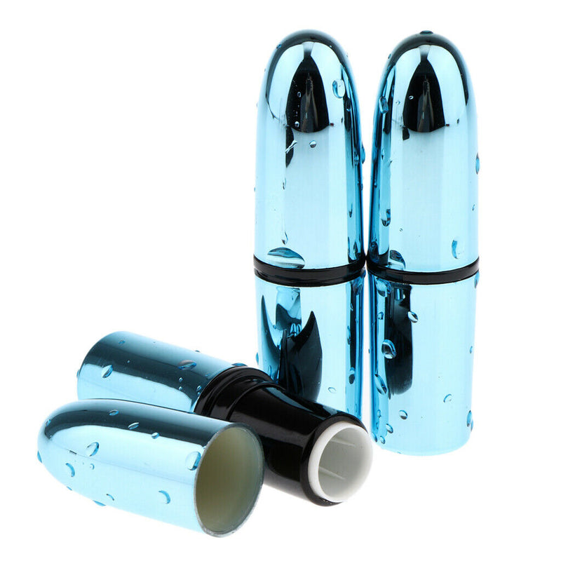 3x Bullet Shaped Empty Lipstick Tube Refillable Lip Gloss Bottles Containers