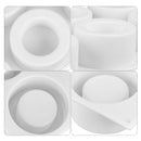 White Silicone Mold Tray for DIY Chocolate, Cake, Jelly, Pudding, Cupcake
