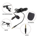 Portable Lavalier Microphone 3.5mm Lapel Clip-on Mic for DSLR Camera Smartp Top