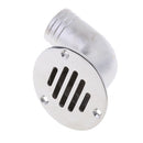 Marine Boat Yatch Deck Drain Scupper 38mm Tube Fixed Cover Stainless Steel