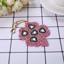 4pcs DIY Full Drill Special Shaped Diamond Painting Plant Shape Keychain