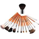 15pcs Makeup Brushes Powder Foundation Eyeshadow Blush Brush Set
