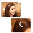 Glitter Moon Rhinestone Hair Clips Hair Styling Pins Fringe Clip Headwear A