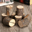 10pcs Wooden Card Holder Photo Clips Wedding Place Card Table Centerpiece
