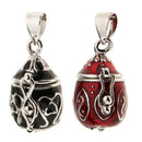 2Pcs Enamel Memorial Ash Cremation Urn Perfume Tiny Thing Container Pendant
