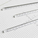 15cm Transparent Straight Ruler Students Stationery Simple Triangular Rulers: Gw