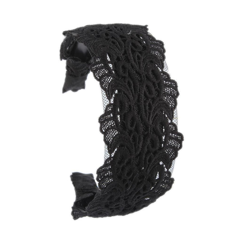 Black Lace Extra Wide Headband Alice Band Women Wide Hair Band Headwraps