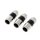 1X(Rg6 F Type Connector Coax Coaxial Compression Fitting For Rg6 Coax Cable