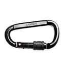 4pcs D-shape 30KN Heavy Duty Carbon Steel Screw Locking Climbing Carabiner