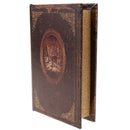 Retro Book Simulation Storage Box Case Home Office Ornament Decor-Brown