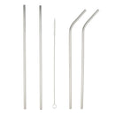 4pcs Stainless Steel Straws Drinking Straws For Tumblers Cold Beve 8''