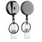 1pc Retractable Badge Holder Reel Name Card Keychain Metal ID Belt Clip Keyr Kw
