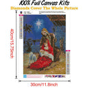 5D DIY Full Drill Diamond Painting Birth of Jesus Cross Stitch Kit (B025)