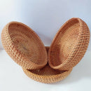 Woven Storage Basket Rattan Basket Desktop Storage Woven Basket Wicker Bask D4M6