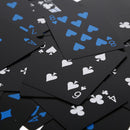 2 Sets Waterproof Plastic Pvc Black Playing Cards Poker Card Board Game  J,a