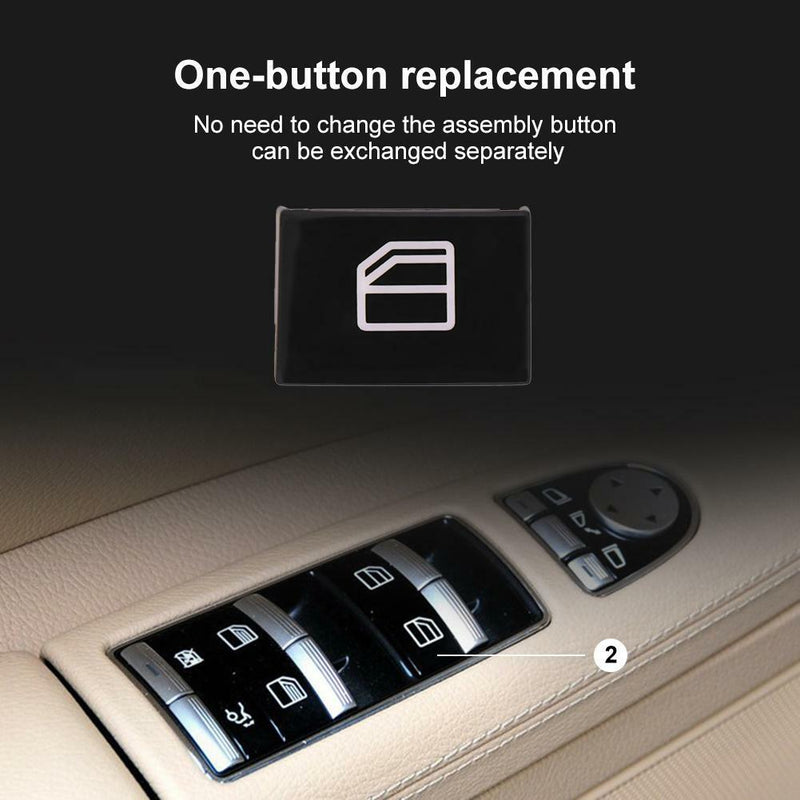 Power Window Switch Button Cover Cap No.2 for Mercedes-Benz S-class W221 SN9F