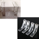 4x Clear Plastic Tablecloths Table Cover Holder Skirt Clips Clamp Grips Party JR
