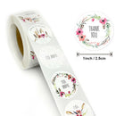 2 Rolls flowers thank you stickers scrapbooking packaging seal labels sticke Gw