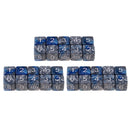 30 Pieces Creative Double Color D6 16mm Dice Role Playing Game for DND