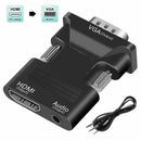 HDMI Female to VGA Male Audio Converter Adapter Support 1080P Signal Output