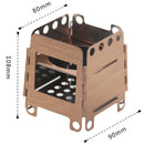 Lightweight Portable Stainless Steel Pocket Folding Wood Stove Alcohol Stov