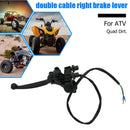7/8 Dual Pull RH Brake Lever with Parking Brake for ATV Quad Bike 4 Wheeler