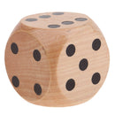 2 inch Wood Six Sided Jumbo Dice, Round Corner Dice for Poker, Mahjong,