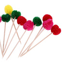 Approx.50pcs Hawaiian Luau Fruit Cocktail Umbrella Picks Drinks Party Decor