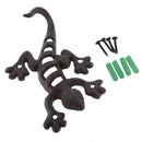 Creative Gifts Iron Gecko Hanger Hook Decoration Garden Yard Lawn Wall Art