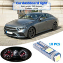 10pcs T5 3 SMD3030 LED Car Interior Light Dashboard Instrument Lamp Bulbs