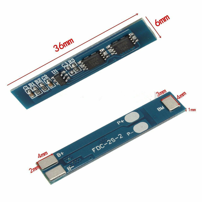 2S Li-ion Lithium Battery 18650 Charger Protection Board Module 3A 7.4V 8.4V  Gn