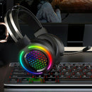 Gaming Headset RGB Surround Sound Mic 7.1 USB Headphones W/Cable For PS4