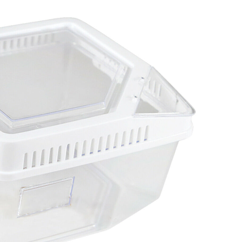 Aquarium Reptile Hatchery Breeding Box Turtle Lizard Spider Terrarium White