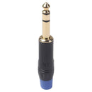2x 6.35mm Stereo Jack Connector for DIY Microphone Audio Soldering Adapter