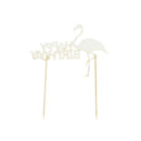 flamingo "happy birthday" cake cup toppers birthday decor kids party supp T MWES