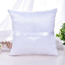 Wedding Ring Pillow French Eyelash Lace Decoration Cushion Ring Bearer Pill B8Y1
