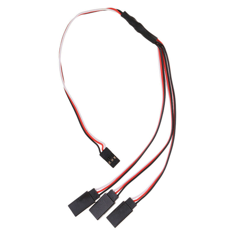 300mm Triple Servo Extension To 3 Way Y Wire Cable For Futaba