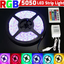 5M RGB 5050 300 LED Tape Strip light SMD 12V DC+ 44 Key IR remote controller Kit