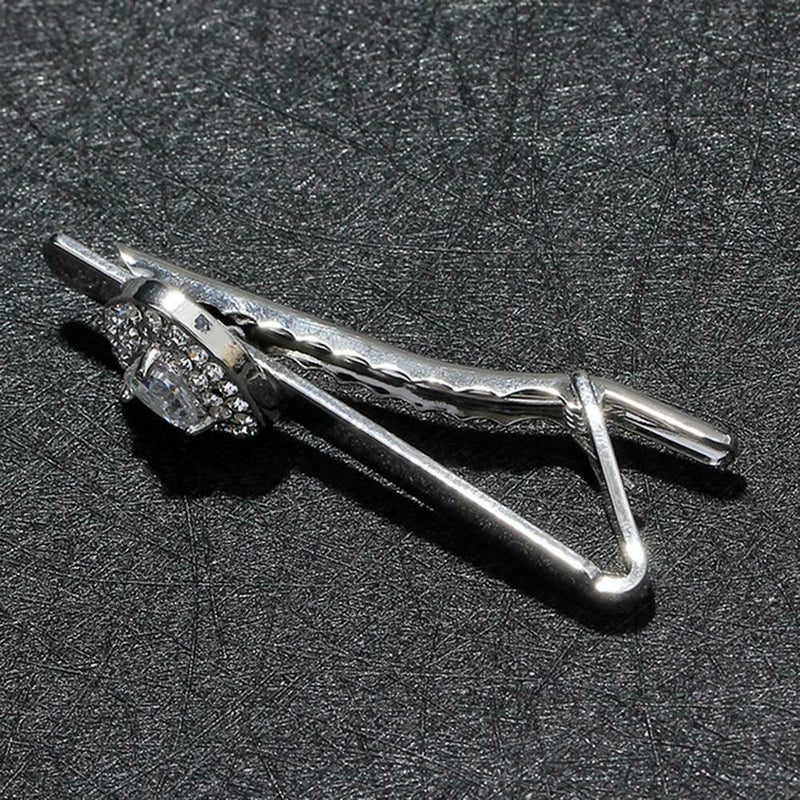 3pcs Men Business Shirt Tie Clip Set Wedding Party Grooms Ties Jewelry Gift