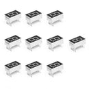10 Pcs Common Cathode 10 Pin 1 Bit 7 Segment 0.5" Red LED Display Digital T P5Q6