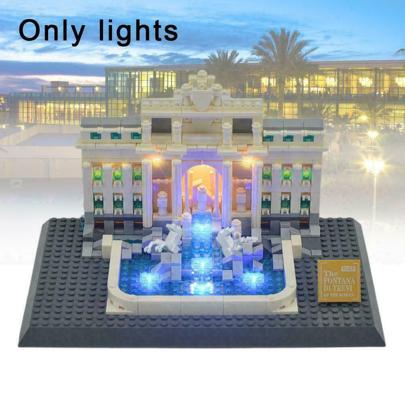 USB Lighting Kit For LEGO Architecture Trevi Fountain LIGHT ONLY) KIT (LED S2W1