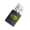 600Mbps 2.4-5ghz USB Dual Band Wireless Adapter WiFi Dongle 802.11 AC Laptop PC.