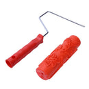 7 inch Embossed Painting Roller with Handle for Wall Decor - EG343T - Bird Z5S7