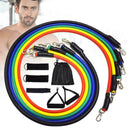 11pcs Resistance Bands Set Exercise Fitness Tube Workout Foam 120cm Band K4Y2
