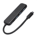 Portable 5 In 1 Type-C Usb 3.0 Aluminum Alloy Hub Adapter With Pd Fast Char