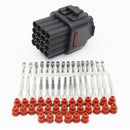 2 Sets 16 Pin Car Motorcycle Waterproof Electrical Wire Connector Plug+Se AMA