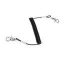 55" Outdoor Fishing Safety Lanyard Rope Spring Coiled Tether & Lobster Clasp