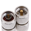 1X N Male Plug To Uhf Pl-259 Pl259 Male Straight Radio Rf Adapter Connector JR